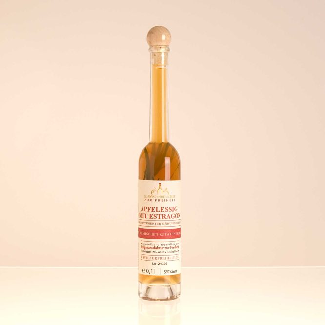 Apfelessig mit Estragon - Flasche 0,1l - Essigmanufaktur zur Freiheit